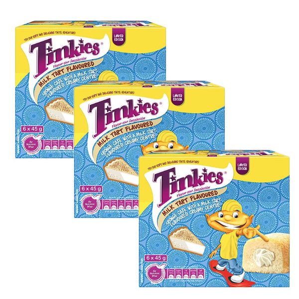 Tinkies Sponge Cakes Milk Tart 18 x 45g
