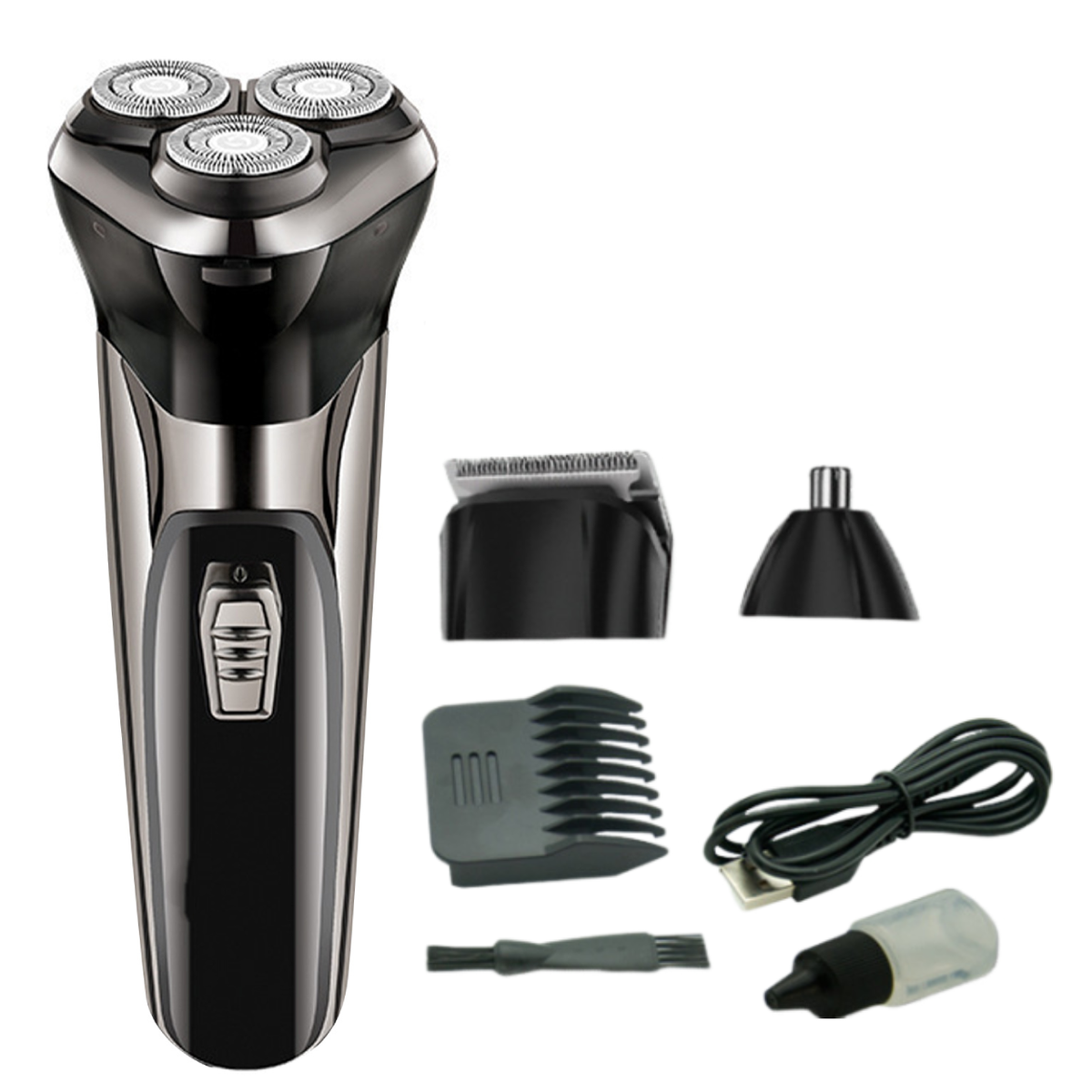 3-in-1 Men's Electric Shavers USB Rechargeable Trimmer Travel Portable
