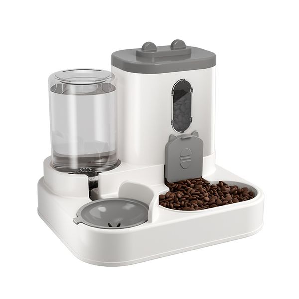 2-in-1 Automatic Cat Food &amp; Water Dispenser - Cute Pet Feeder