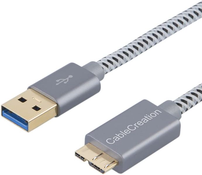 USB 3.0 A to Micro B Cord For External Hard Drive 1Meter Cable -Blue