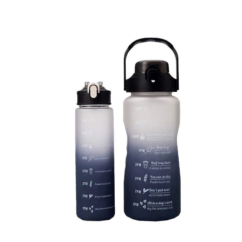Water Bottle with Motivational Time Markers 2 Pack | Shop Today. Get it Tomorrow! | takealot.com