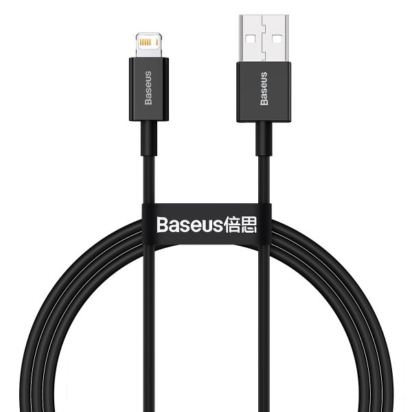 Baseus Superior Series USB to Lightning Fast Charging Data Cable 1m - Black