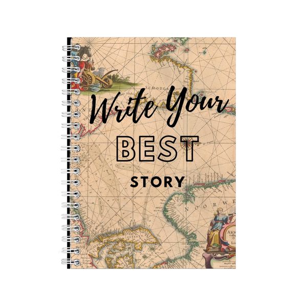 Your Story A5 Notebook Spiral Lined Personal Growth Graphic Notepad Gift088