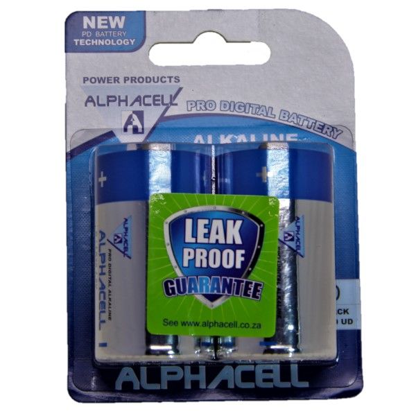 3 pack of Alphacell size C battery 2p (total 6 batteries)