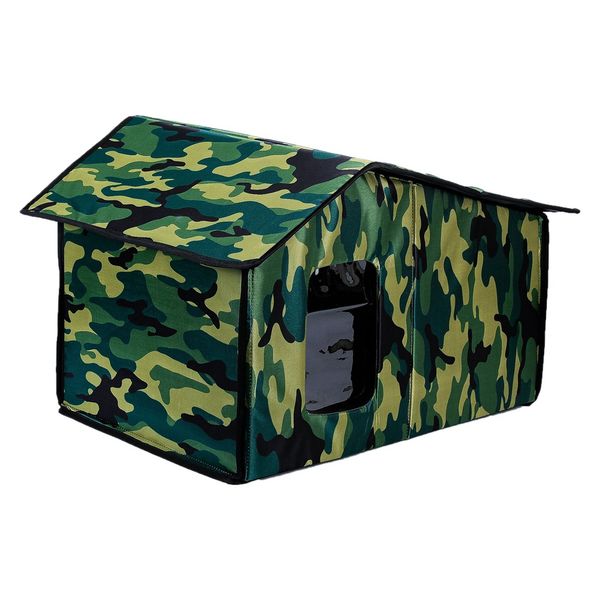 Pet Shelter Foldable Warm Cat House For Outdoor Cats Cat Bed B