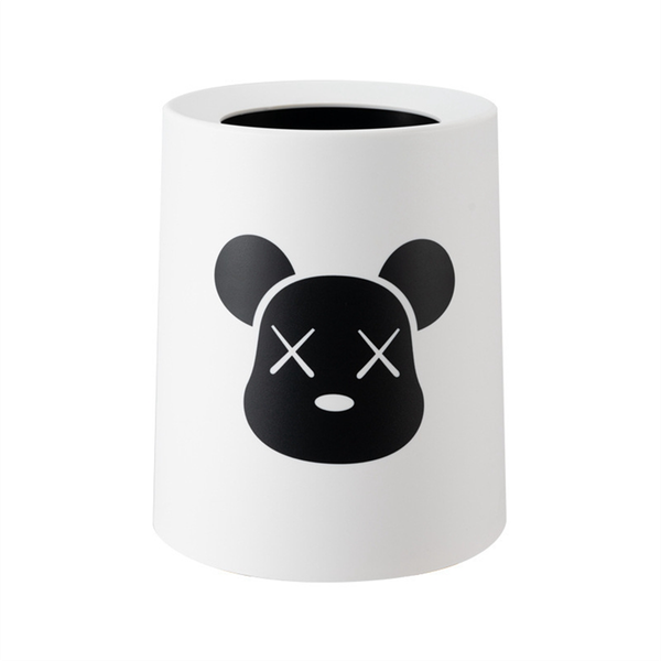 Trash Can Bedroom Living Room Wastebasket Nordic Style Durable B