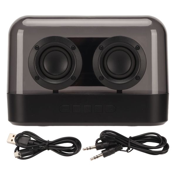 Bluetooth Speaker Stereo Subwoofer Memory Card Playback with LED Light