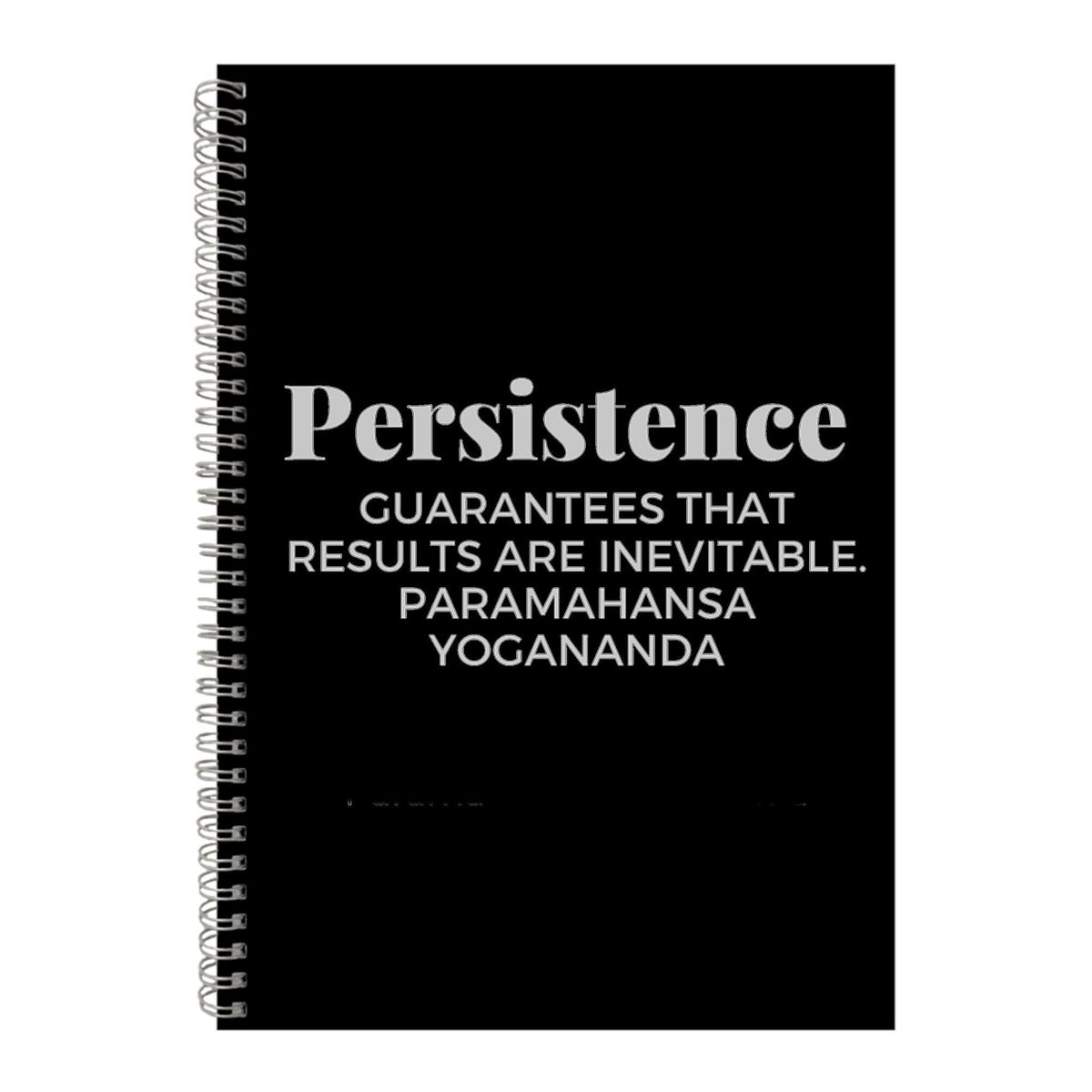 Persistence A4 Notebook Spiral Lined Motivational Saying Graphic ...