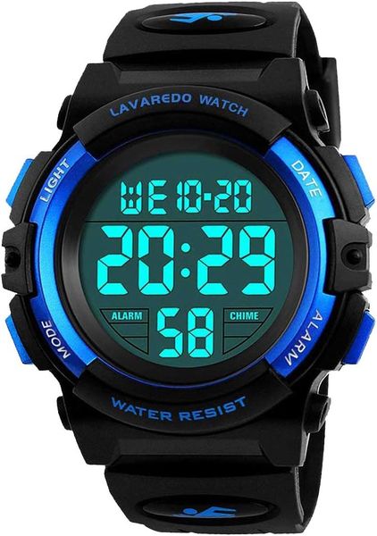 Kids Watch for 3-15 Year Old Boys,Digital Sport Waterproof Alarm Calendar
