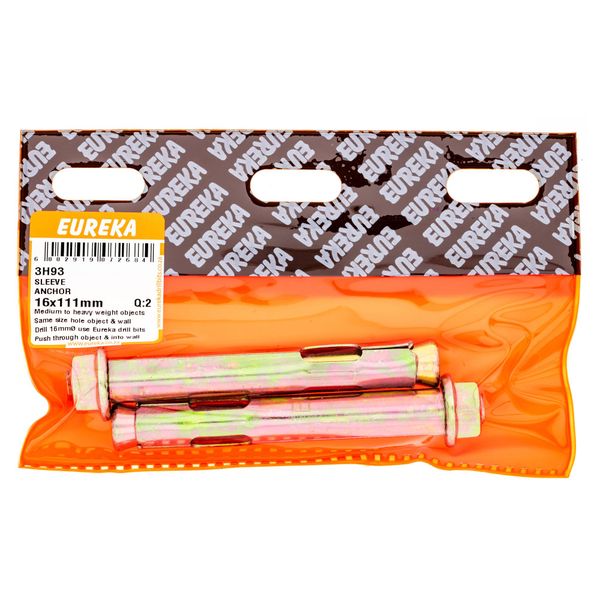 EUREKA Sleeve Anchors 16 x 111mm Q:2 3H93