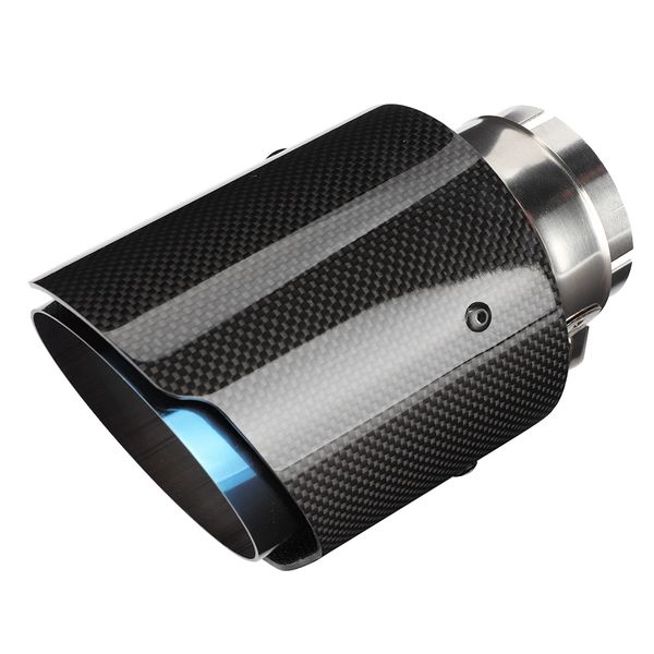 Universal Car Exhaust Pipe Tip Stainless Steel Muffler with Clamp 63mm