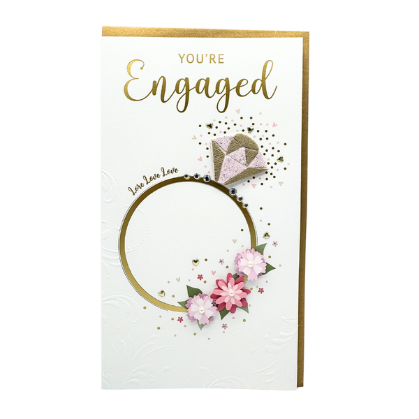 You're Engaged greeting card - Ring