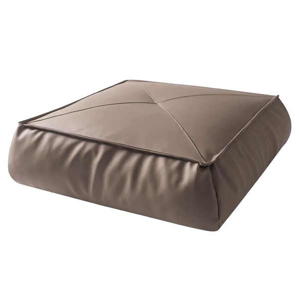 Decor Leather Lightweight Square Floor Meditation Cushion Seat - 40cm
