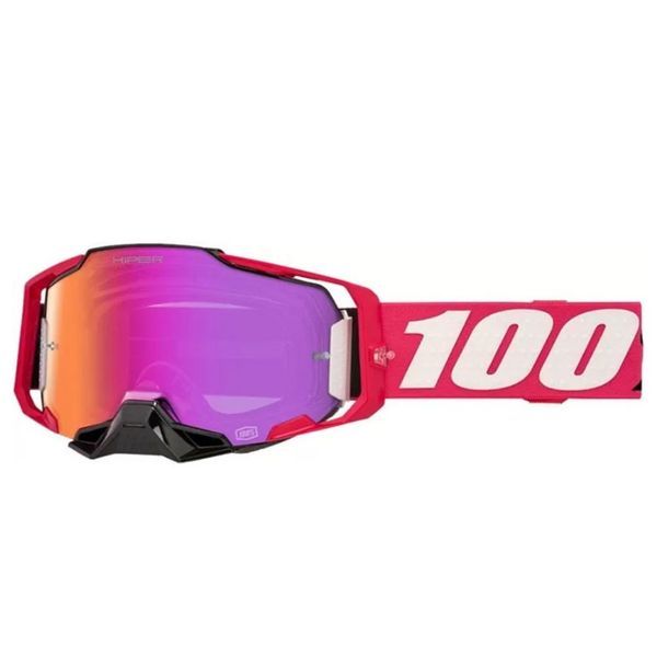 100% Armega Kloug HiPER Mirror Dark Red Lens Goggle