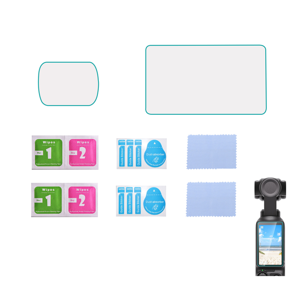 2 Sets of Screen Glass Protectors for DJI Osmo Pocket 3