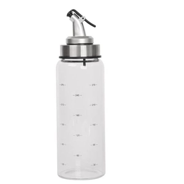 Glass Oil Dispenser Bottle with Stainless Steel Pour Spout 500ml