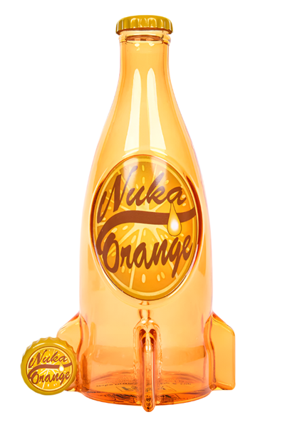 Fallout: Nuka-Cola Orange Glass Bottle &amp; Caps
