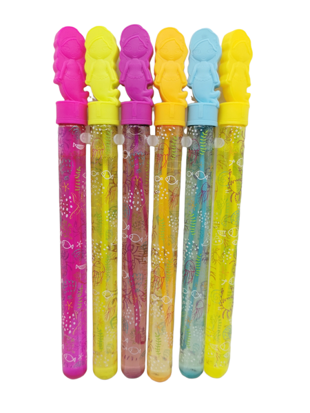 Scented Mermaid Bubble Wands Kids Blowing Toys Party Packs