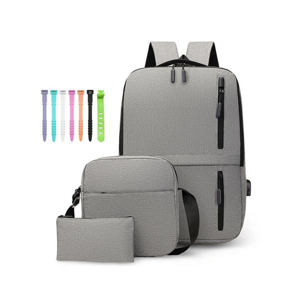 3 In 1 Travel Daypack With Lunch Bag And Cable Organizer