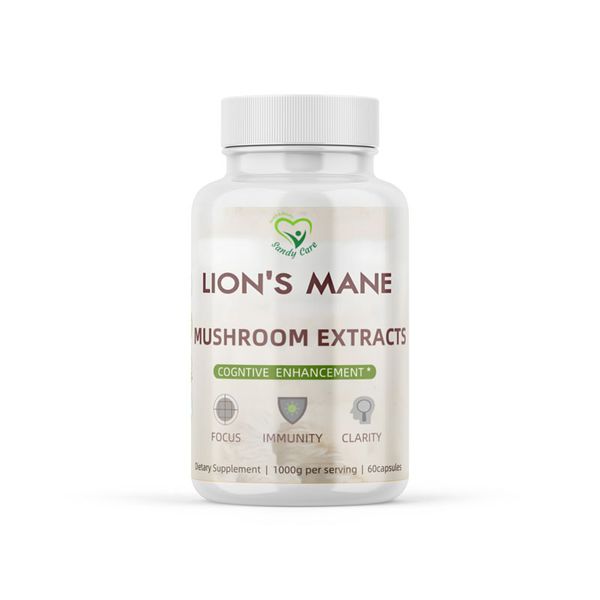 Lion's Mane Mushroom Extract - Brain, Focus &amp; Wellness - 1000mg 60 Capsules