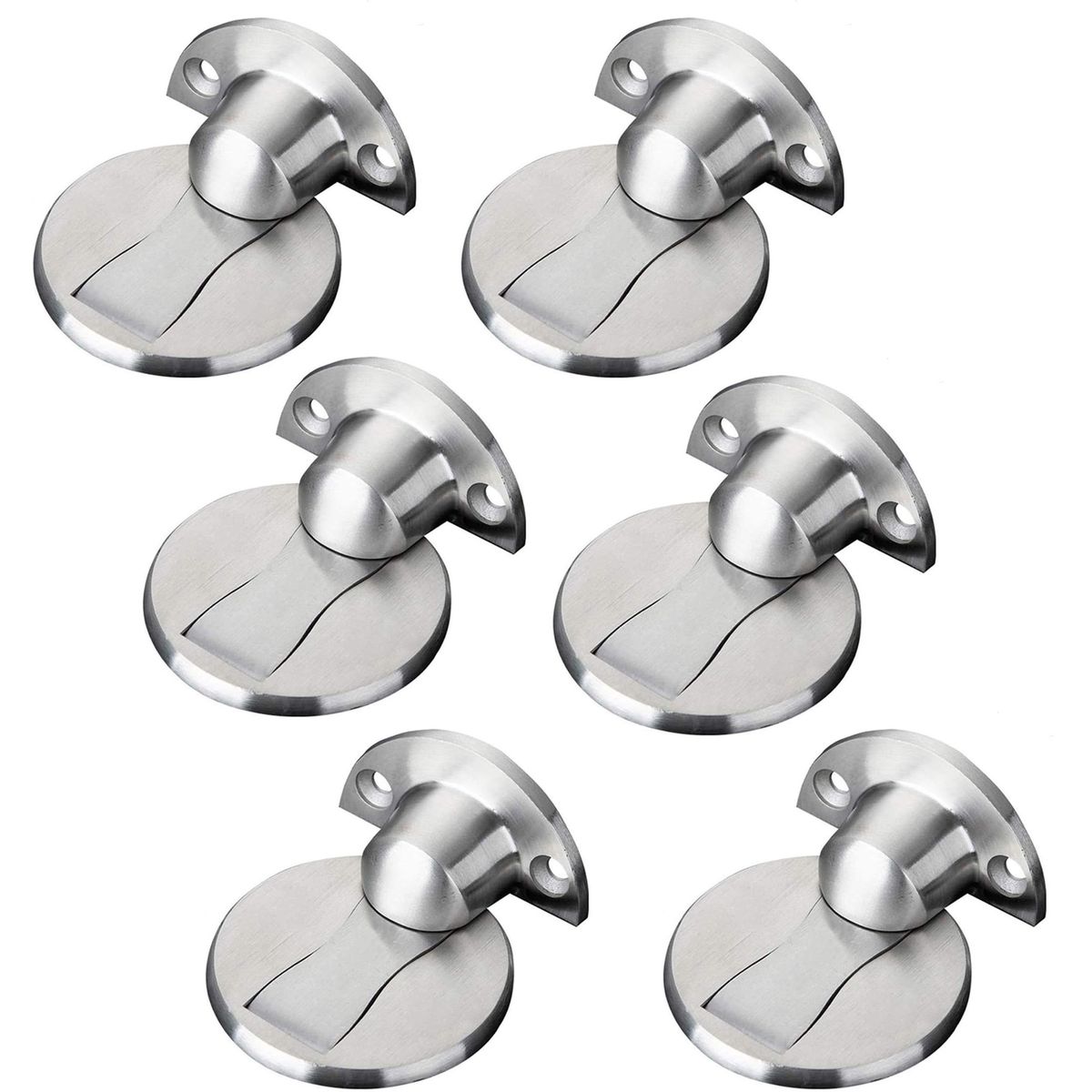 6 Door Stoppers Magnetic Door Catch Door Holder Stops for Wall Floor Mount