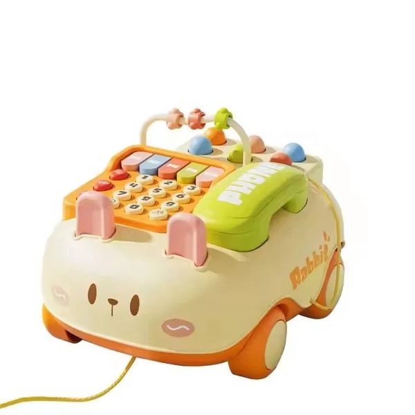 Pull-Along Baby Mobile Toy Phone - Early Education Music Learning Toy