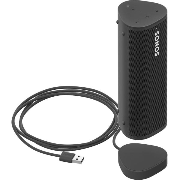 Sonos Roam Portable Waterproof Wireless Speaker With Wireless Charger White