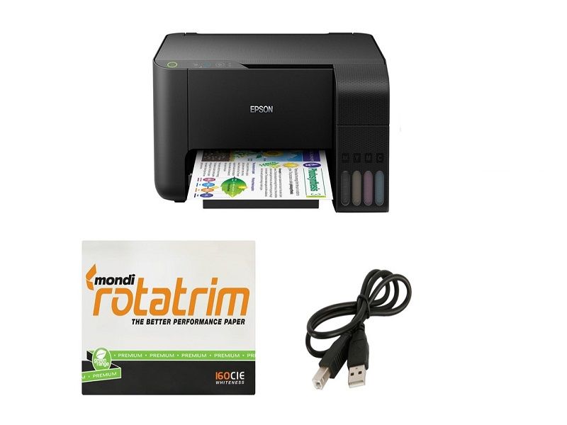Epson Ecotank L3110 Printer + Rotatrim ream x1 & Printer Cable Buy