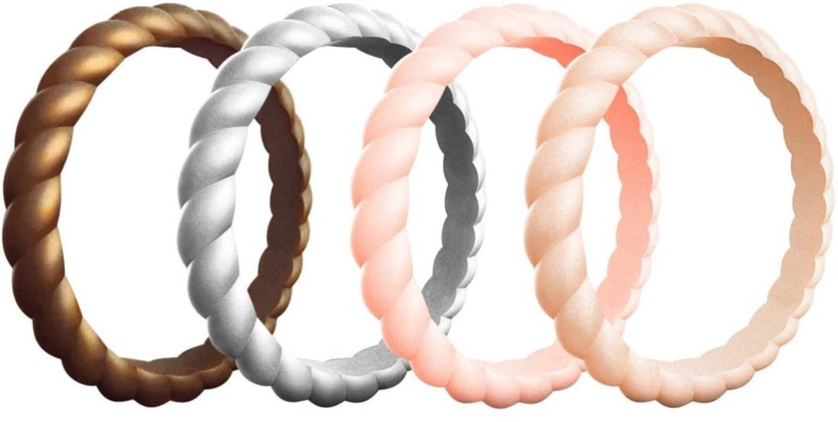 Ring Silicone Women Swivel Wedding Bands Combo 16 Shop Today Get