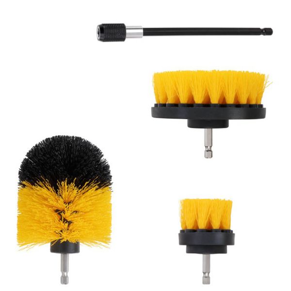 Specified Drill Cleaning Brush Kit 4PCS Yellow