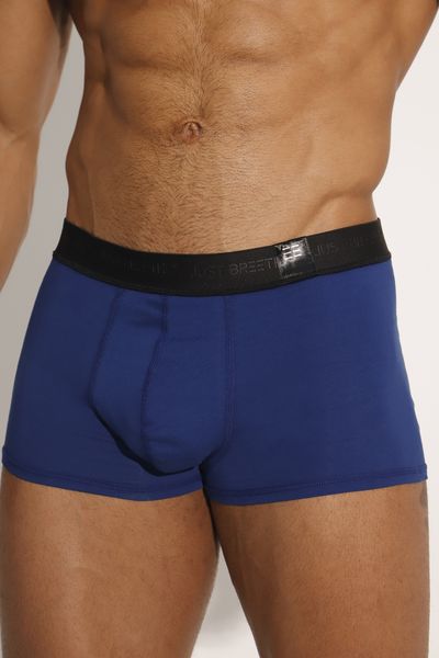 Breeth Men's Low Rise Short Leg Stretch Cotton Boxer Brief Trunks