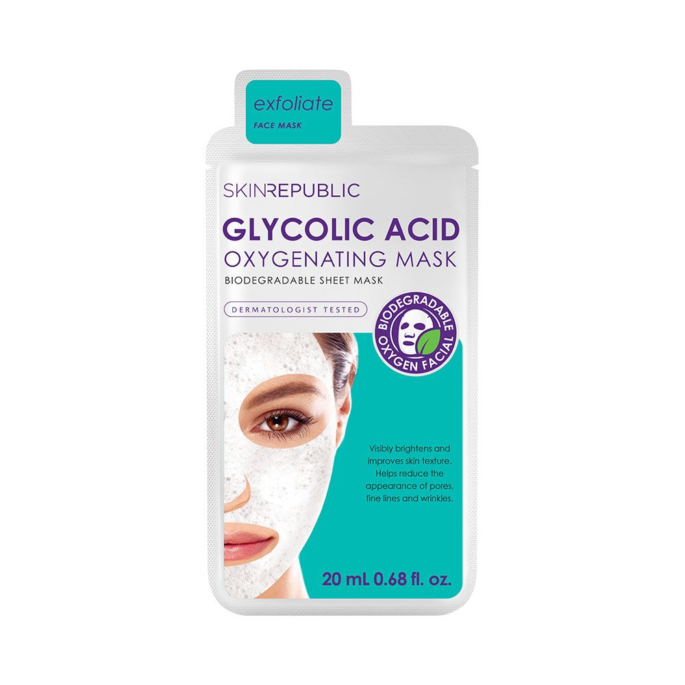 Skin Republic Glycolic Acid Oxygenating Face Mask Sheet Buy Online in