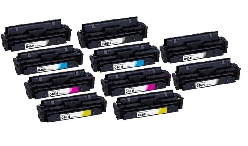 Canon 046H Twin Multipack + 2 x Extra Black Toner Cartridges - Compatible