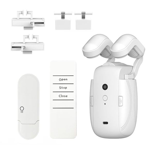 Smart Wifi Curtain Robot,Roman Rod Track, APP Remote Control,Voice Control