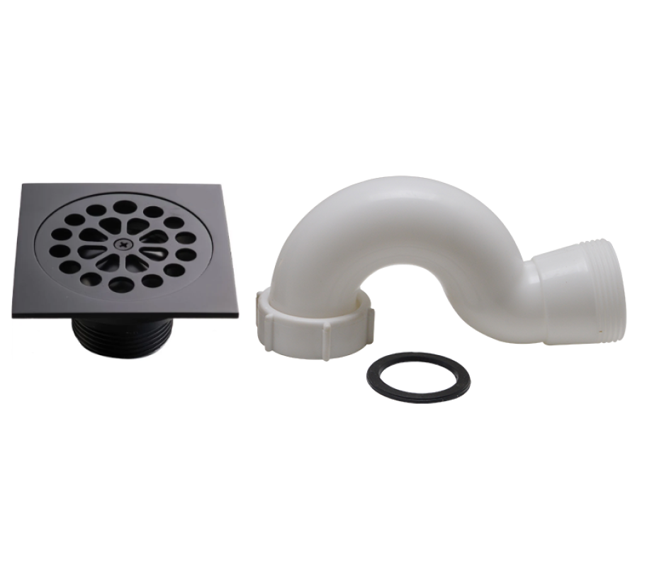 Exel 100mm Shower Trap Square Matt Black Shop Today. Get it