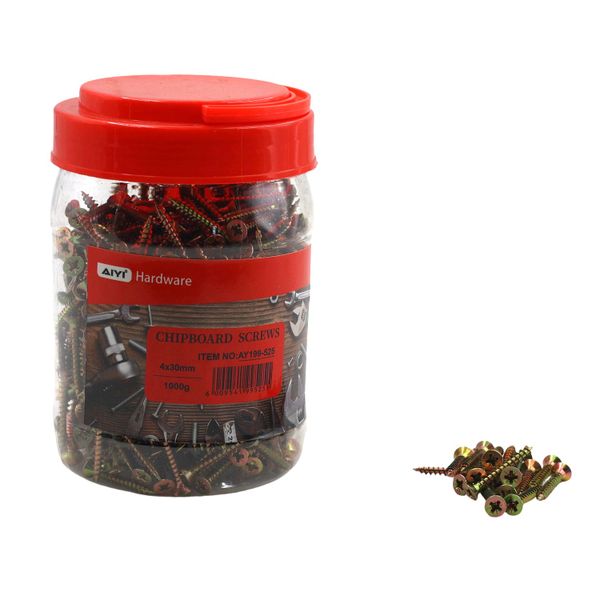 AIYI 1000g 4 x 30mm Chipboard Screws AY199-525