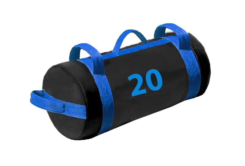 Gym Sand Bag/ Core Bag With Blue Handles 20 And image