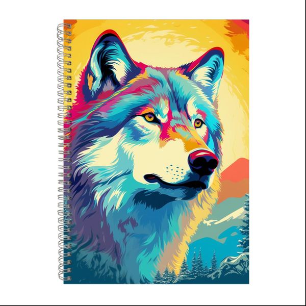 Winter Wolf 3 Gift Idea A4 Notepad 217