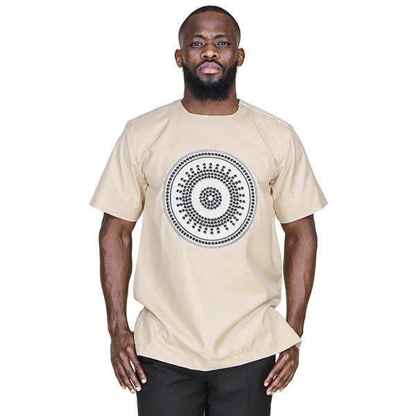 Africa Fashion House - Arome Cream Ox Shirt