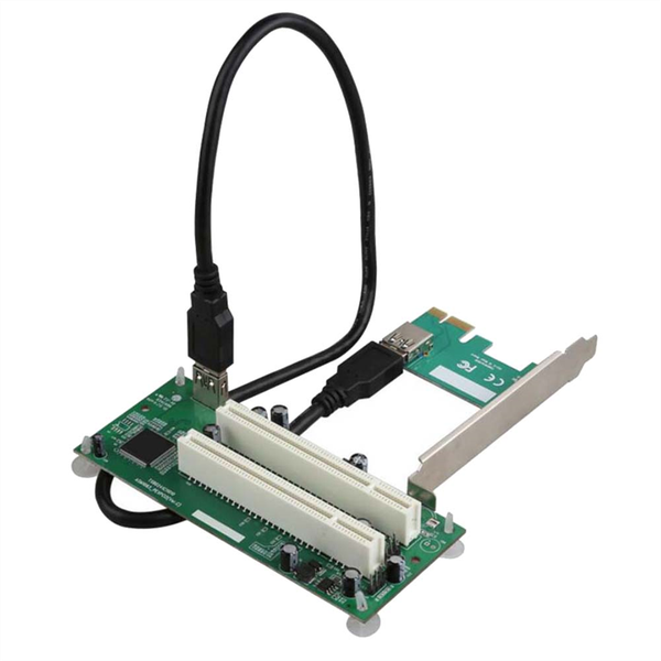 Desktop PCI-Express to PCI Adapter Card PCIe to Dual Pci Slot USB 3.0