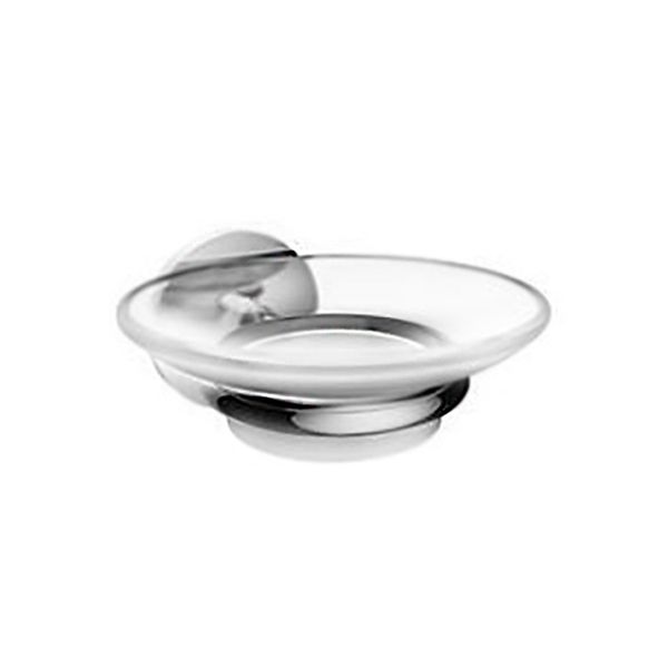 Kirk Aqua Tan Soap Dish Made From Zinc In A Chrome Plated Finish