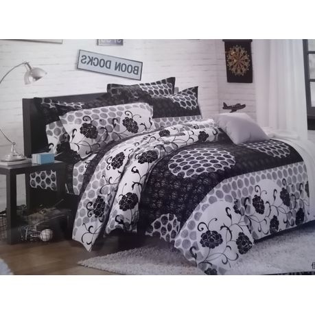 black and turquoise comforter