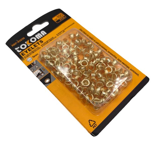 Tokoma 5mm Metal Eyelets (150 Pcs)