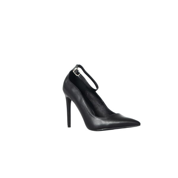 Komi Women's Elegant Pointed Ankle-Strap Stiletto Heels Red
