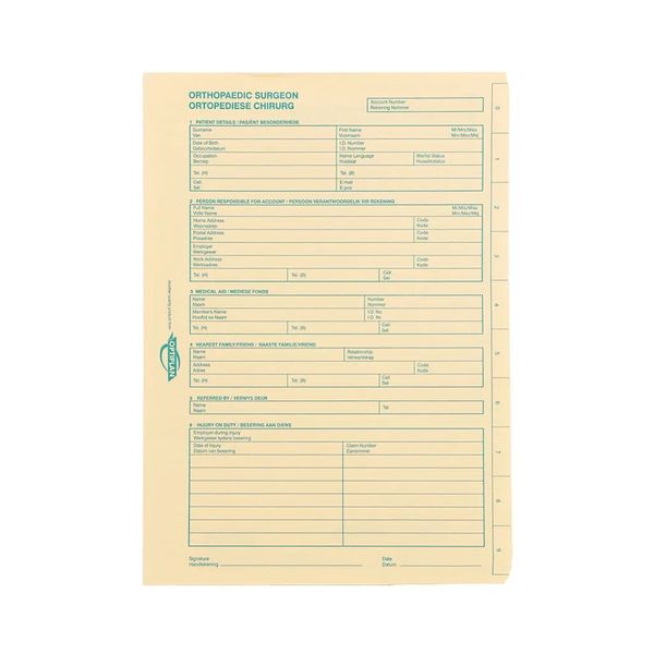 OPTIPLAN 720 Ortho Medical File A4 (Pack of 100)