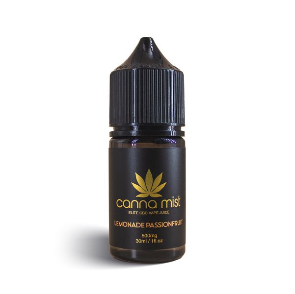 CBD Vape Juice 500mg Lemonade Passionfruit 30ml Canna Mist
