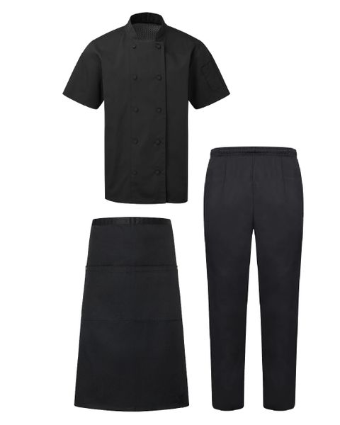 Chef's Cotton/Twill Chef Clothing Set - 3 Piece Set