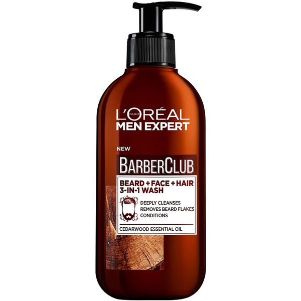 LOreal Men Expert Barber Club Face &amp; Hair Wash - 200ml