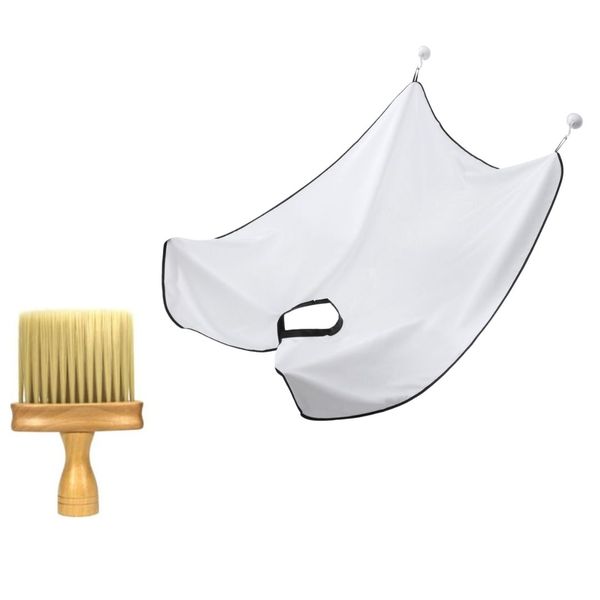 Wooden Neck Duster and Beard Shaving Apron