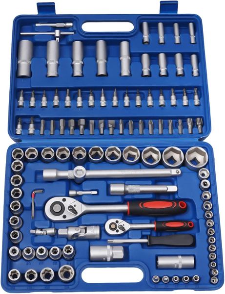 Multipurpose Professional Durable CR-V 108-Piece Tool Kit W/ Carry Case